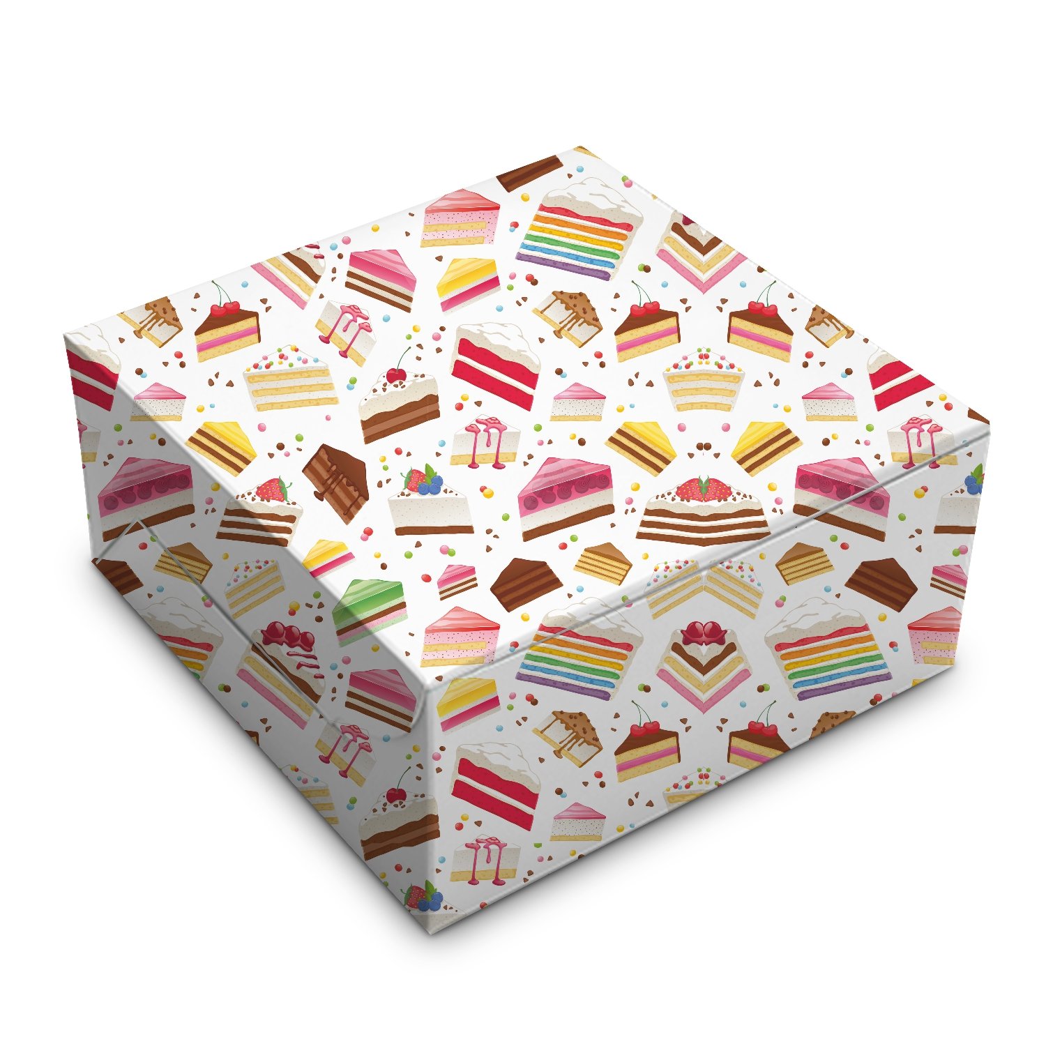 3 Ply Cake Boxes Multi-Color Printed for 2kg 12*12*5 Inches "Cake n Pastries"
