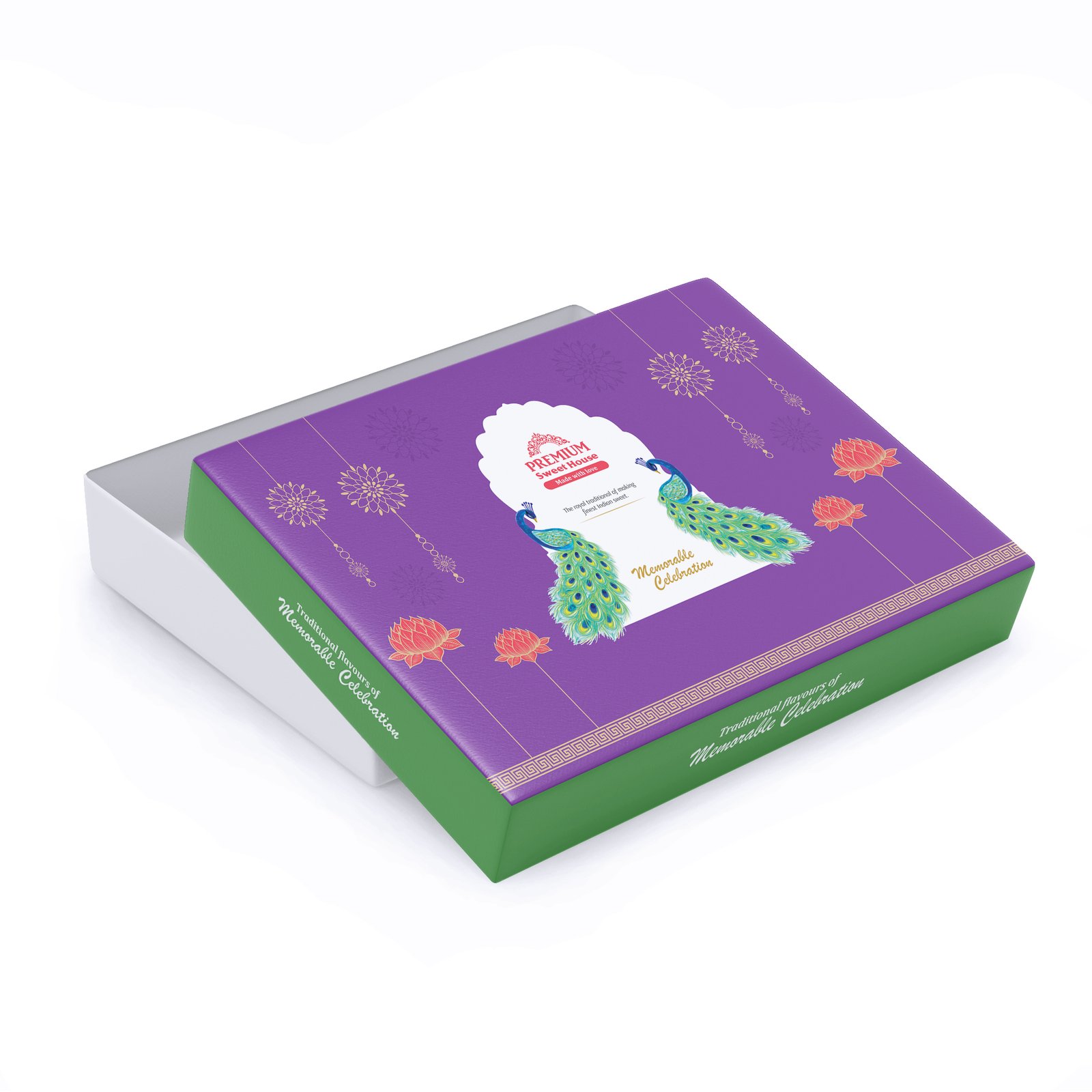 3 Ply Sweet Boxes Multi-Color Printed for 1kg 10.3*7.6*1.3 Inch
